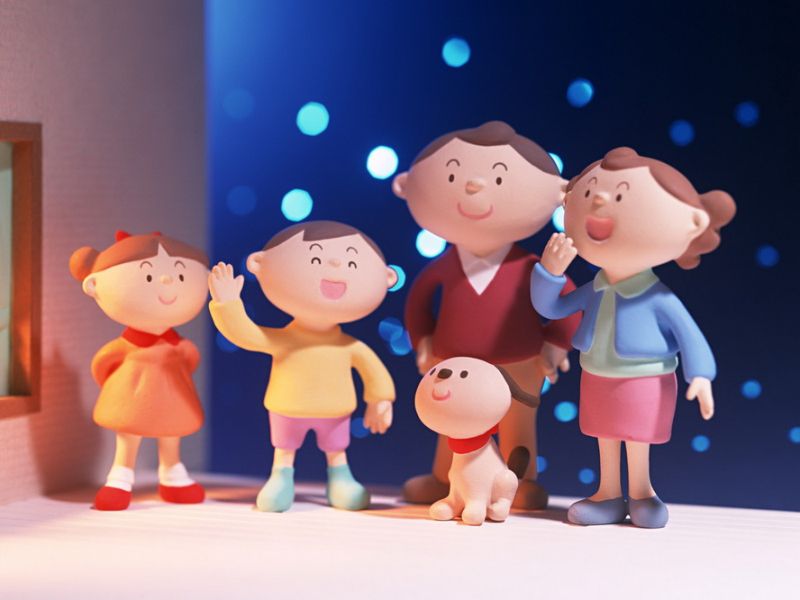 Những ảnh gia đình chibi 5 người - Hình số 3