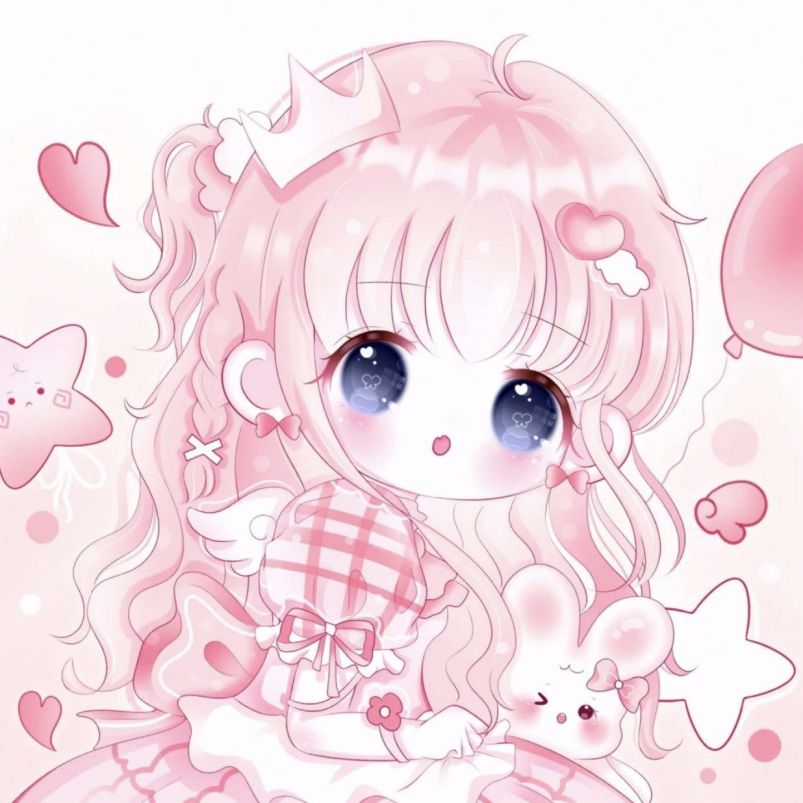 Những hình ảnh anime cute chibi màu hồng - Hình số 8