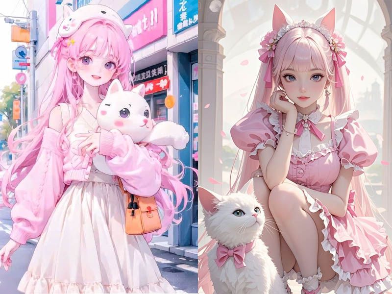 Những ảnh chibi dễ thương màu hồng - Hình số 10