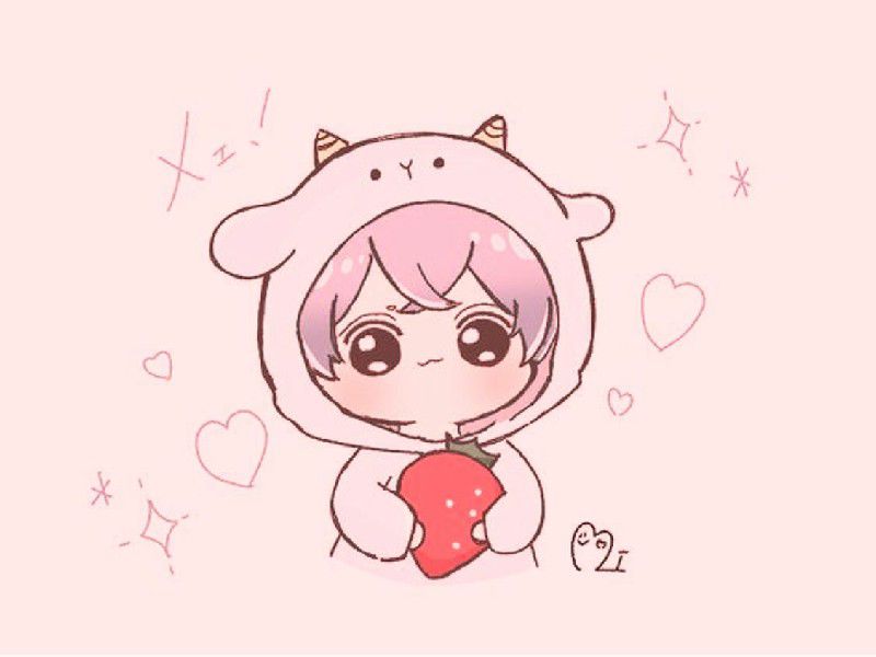 Những ảnh chibi dễ thương màu hồng - Hình số 7