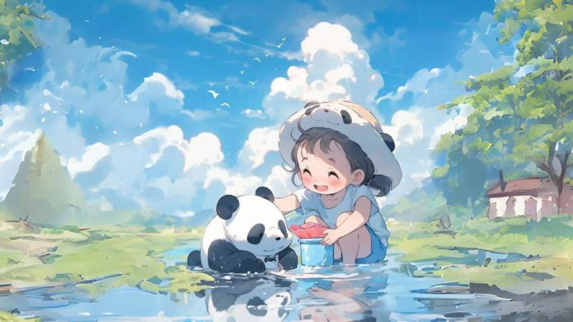 Những hình ảnh chibi nữ cute màu xanh dương nhẹ nhàng - Hình số 8