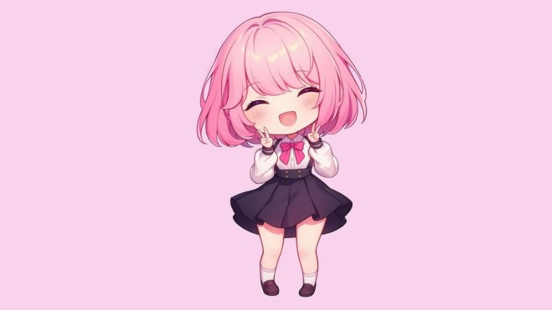Những hình ảnh chibi nữ cute tóc ngắn - Hình số 8