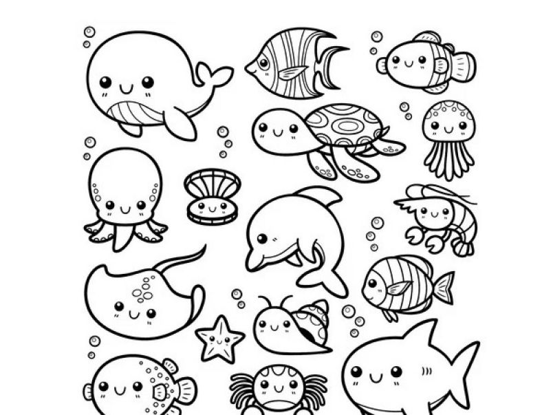 Những ảnh chibi cute không màu - Hình số 2