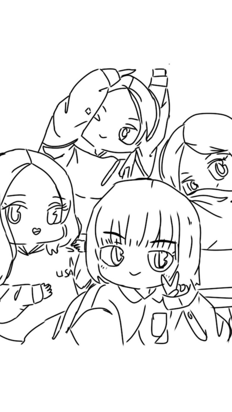 Những ảnh chibi cute không màu - Hình số 6