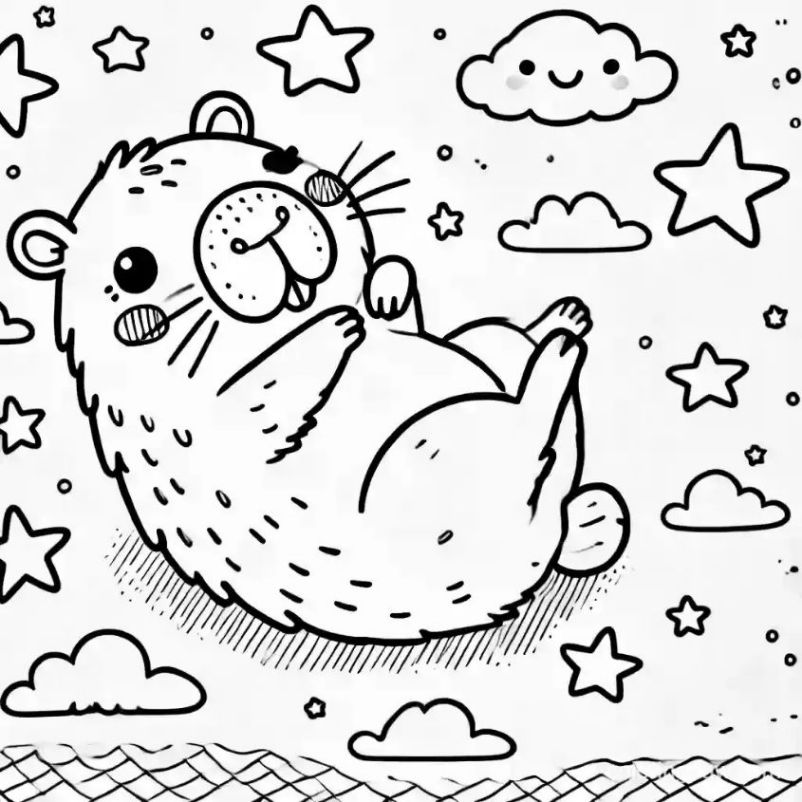 Những ảnh chibi cute không màu - Hình số 7