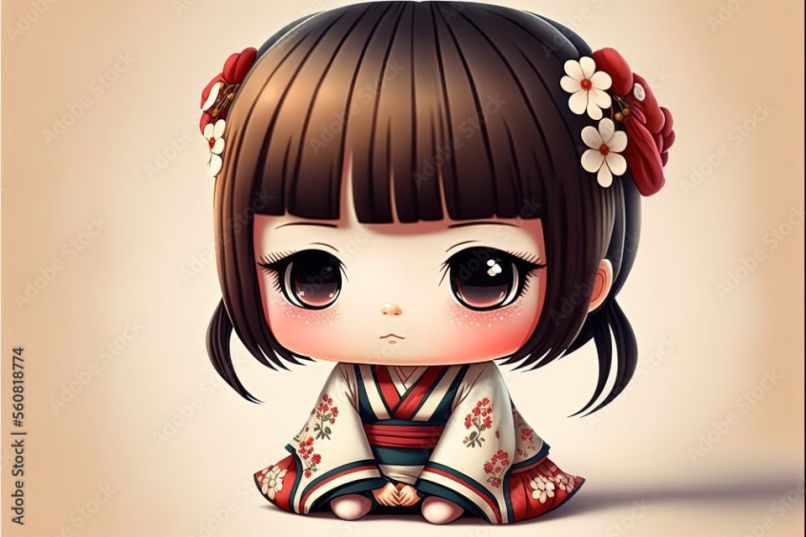 Những hình ảnh chibi nữ ngầu anime - Hình số 10