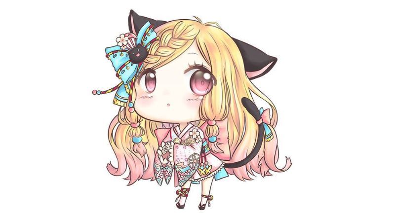 Những hình ảnh chibi nữ ngầu anime - Hình số 8