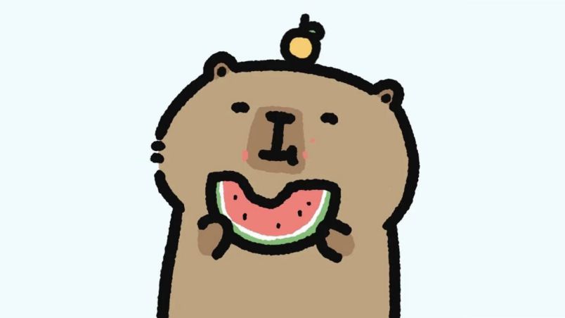 Những ảnh capybara chibi dễ thương - Hình số 4