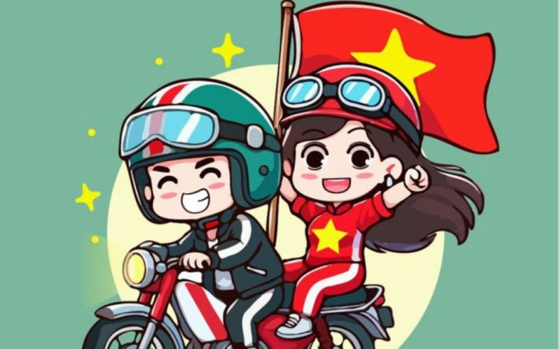 Những ảnh chibi cầm cờ việt nam 30/4 - Hình số 1