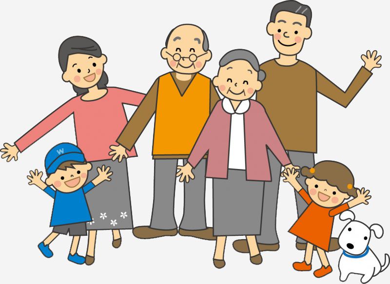 Những ảnh gia đình chibi 6 người - Hình số 2