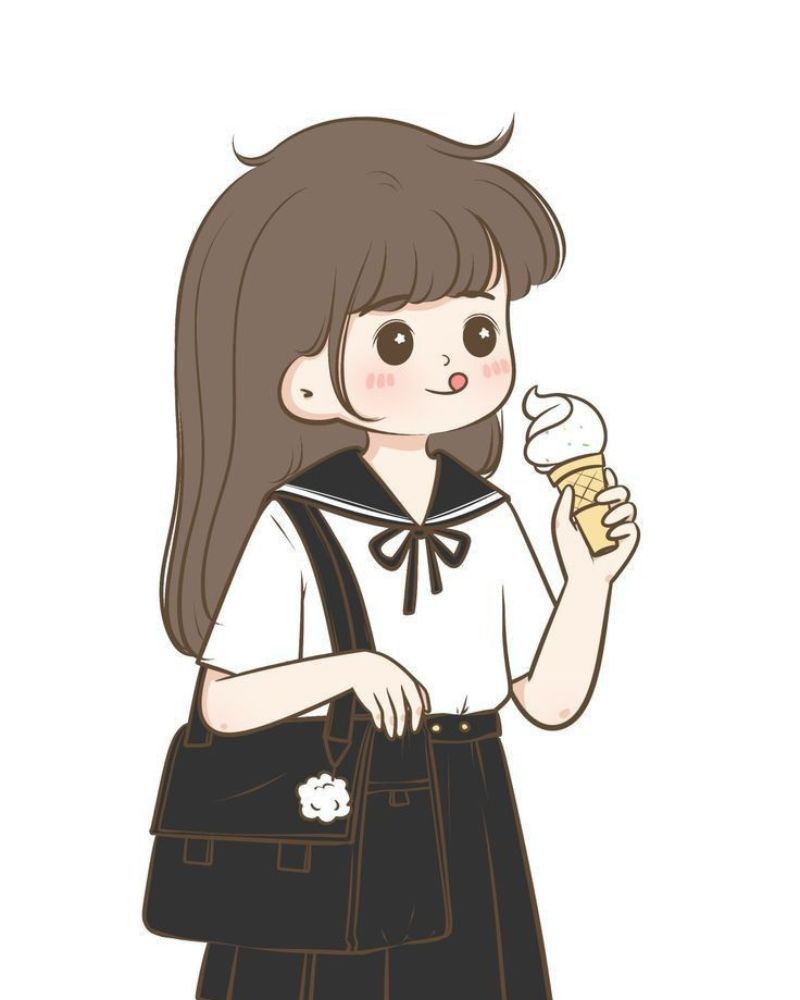 Những ảnh học sinh nữ chibi dễ thương - Hình số 5