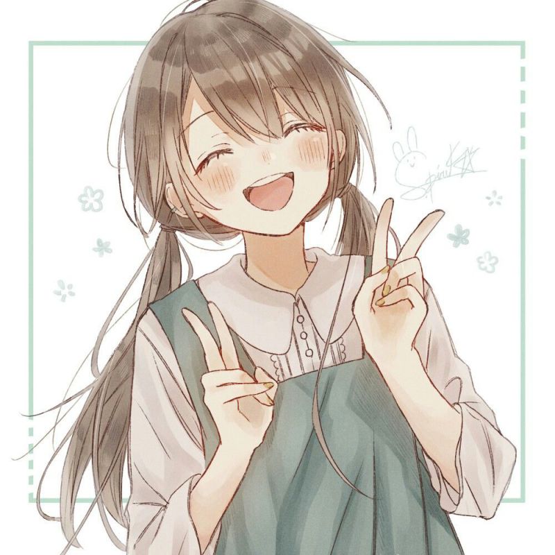 Những ảnh học sinh nữ chibi anime - Hình số 7