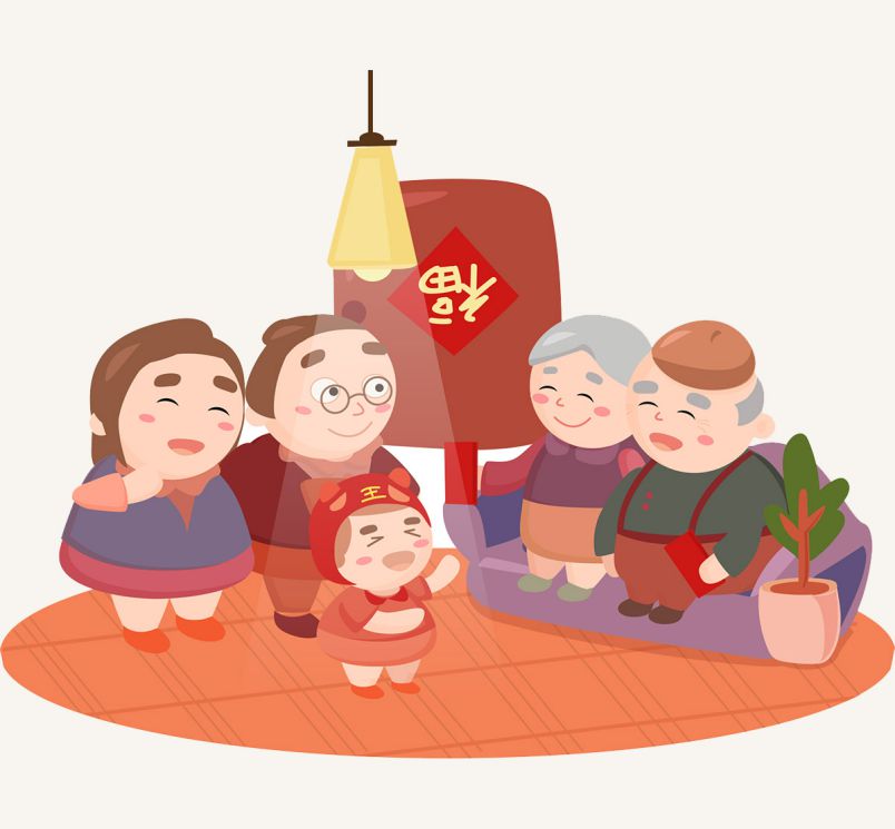 Những ảnh tết chibi gia đình - Hình số 5