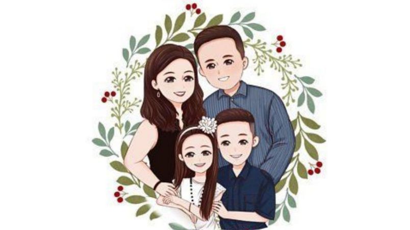 Những ảnh tết chibi gia đình - Hình số 6