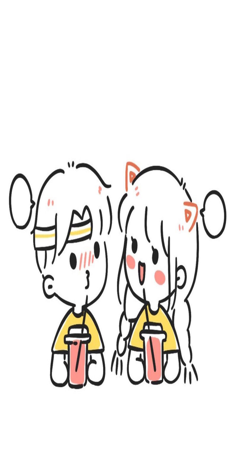 Những ảnh chibi cặp đôi đơn giãn - Hình số 10