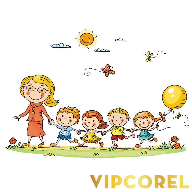 Những hình ảnh cô giáo chibi và học sinh - Hình số 1