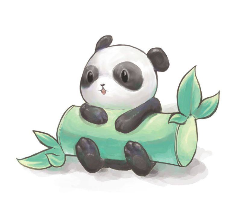 Những ảnh gấu trúc cute chibi hài hước - Hình số 9