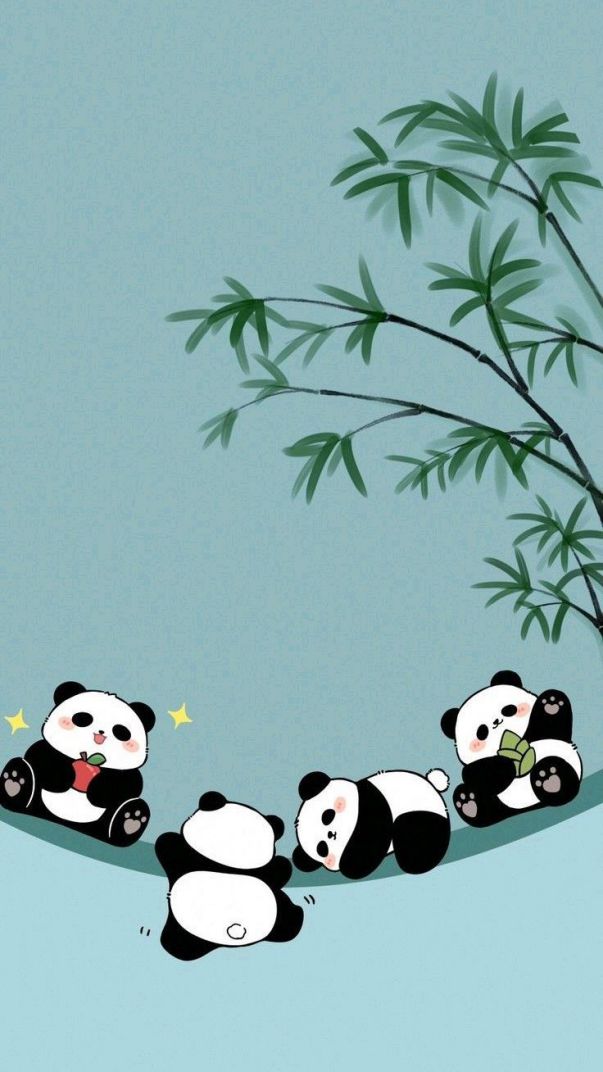 Những ảnh gấu trúc cute chibi cho điện thoại - Hình số 1