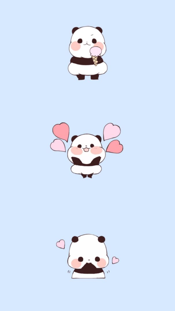 Những ảnh gấu trúc cute chibi cho điện thoại - Hình số 9