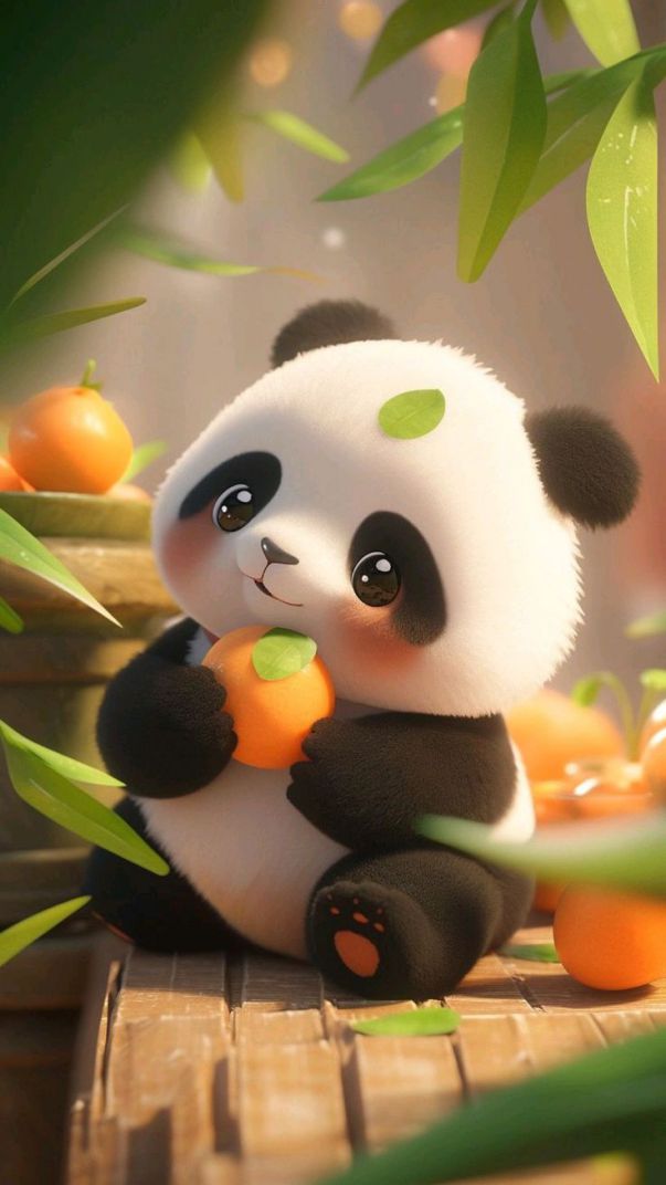 Những ảnh gấu trúc cute chibi cho điện thoại - Hình số 2