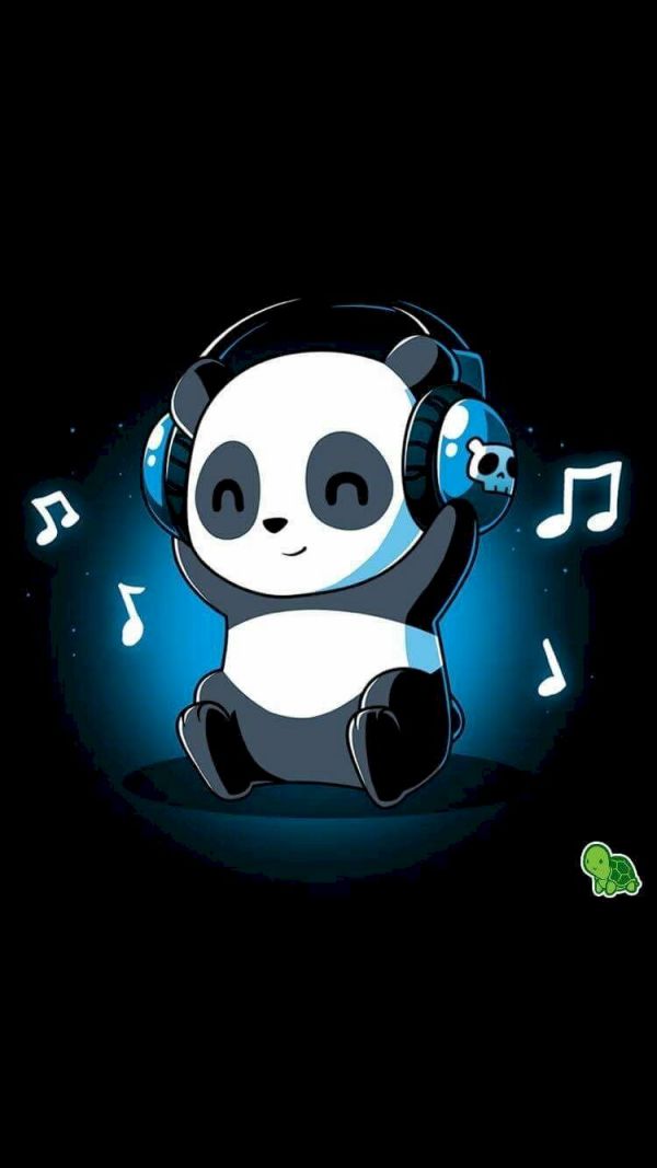 Những ảnh gấu trúc cute chibi cho điện thoại - Hình số 3