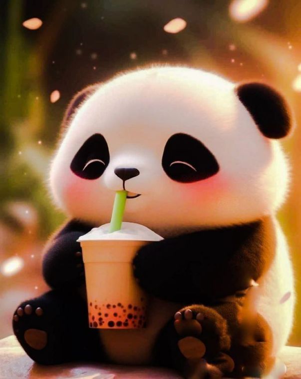 Những ảnh gấu trúc cute chibi cho điện thoại - Hình số 5