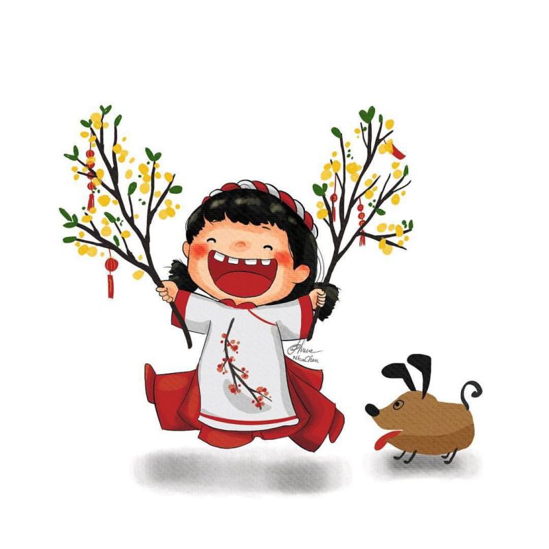 Những ảnh tết chibi cho bé - Hình số 2