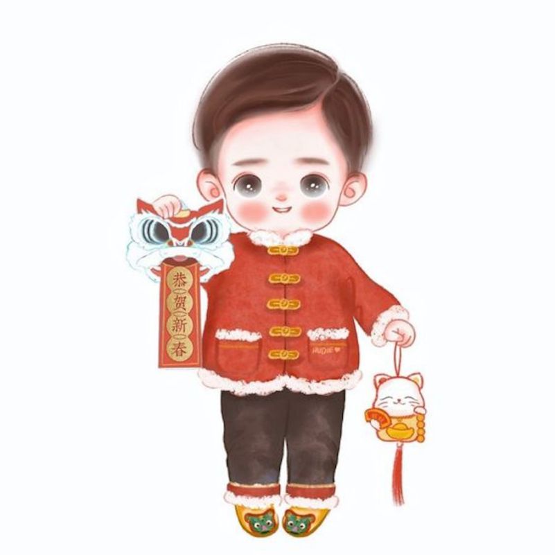 Những ảnh tết chibi cho bé - Hình số 5