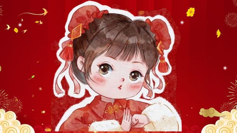 Những ảnh tết chibi cho nữ - Hình số 1