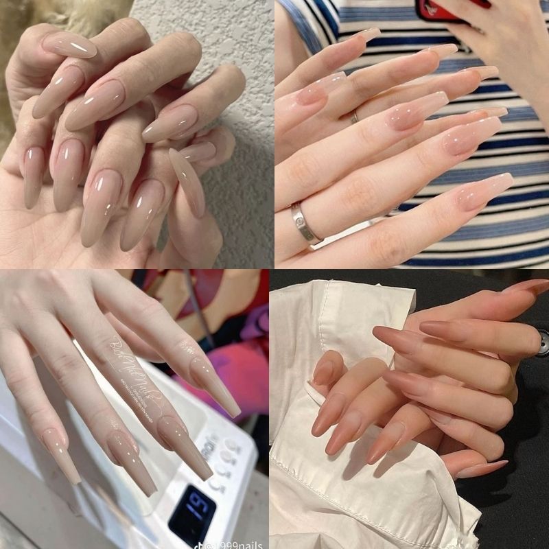Những mẫu nail tay móng dài - Hình số 1