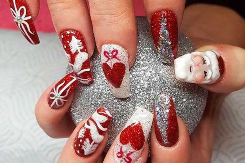 Những mẫu nail noel đơn giản - Hình số 1