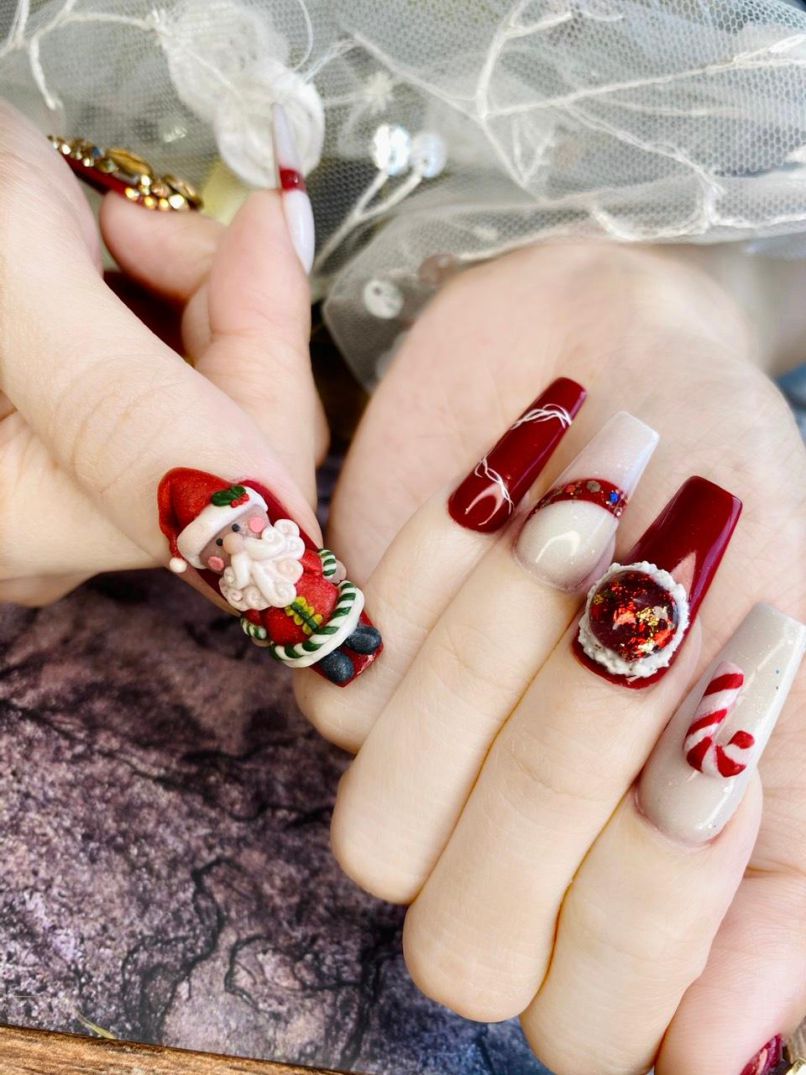 Những mẫu nail noel đẹp - Hình số 7