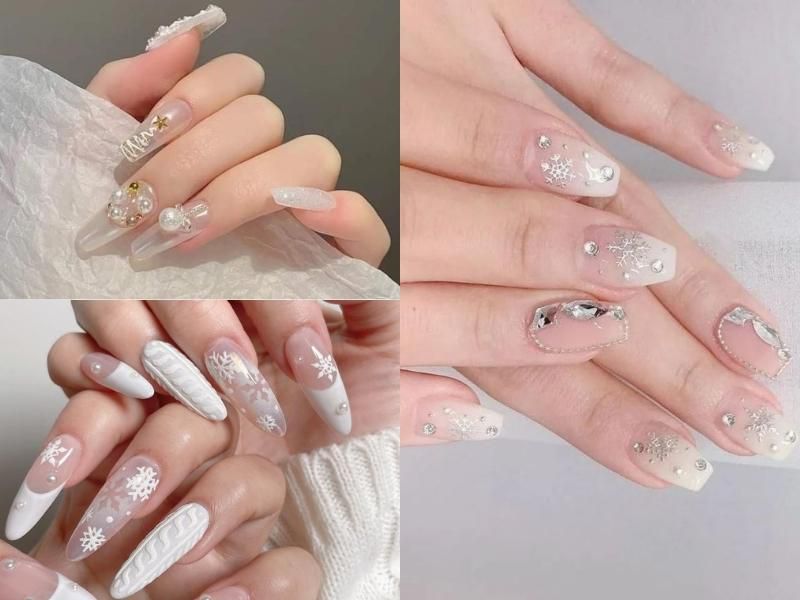 Những mẫu nail noel móng nhọn - Hình số 4
