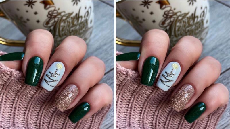 Những mẫu nail noel cho tay - Hình số 6