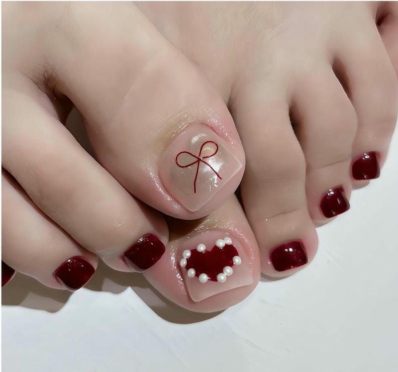 Những mẫu nail noel cho chân - Hình số 2
