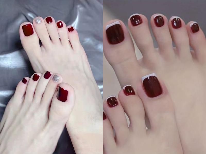 Những mẫu nail noel cho chân - Hình số 4