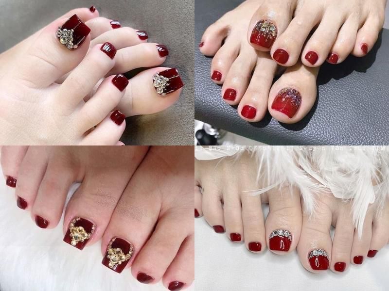 Những mẫu nail noel cho chân - Hình số 7