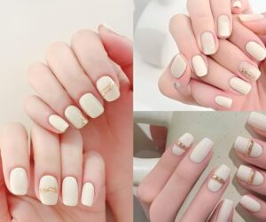 Những mẫu nail đơn giãn sang trọng màu trắng - Hình số 9