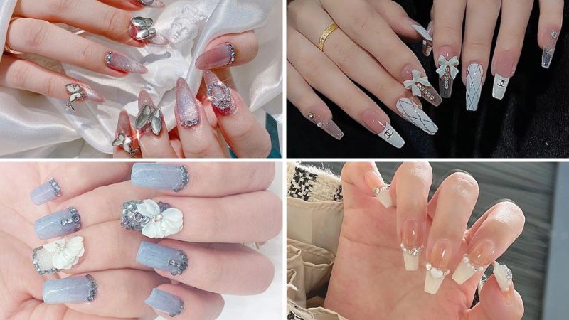 Những mẫu nail tết nhẹ nhàng - Hình số 2