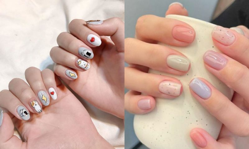 Những mẫu nail tết nhẹ nhàng - Hình số 5