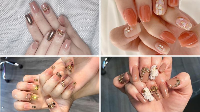 Những mẫu nail tết nhẹ nhàng - Hình số 8