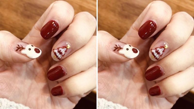 Những mẫu nail noel 2025 - Hình số 10