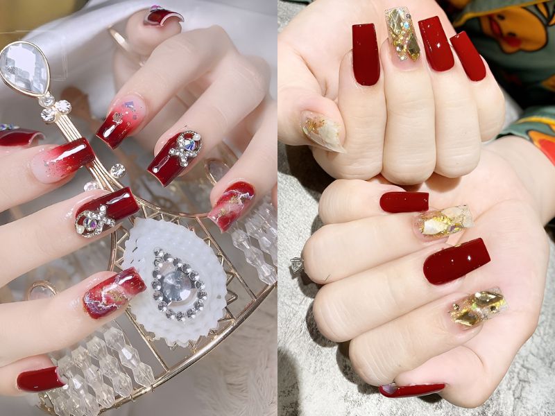 Những mẫu nail tết 2026 - Hình số 4