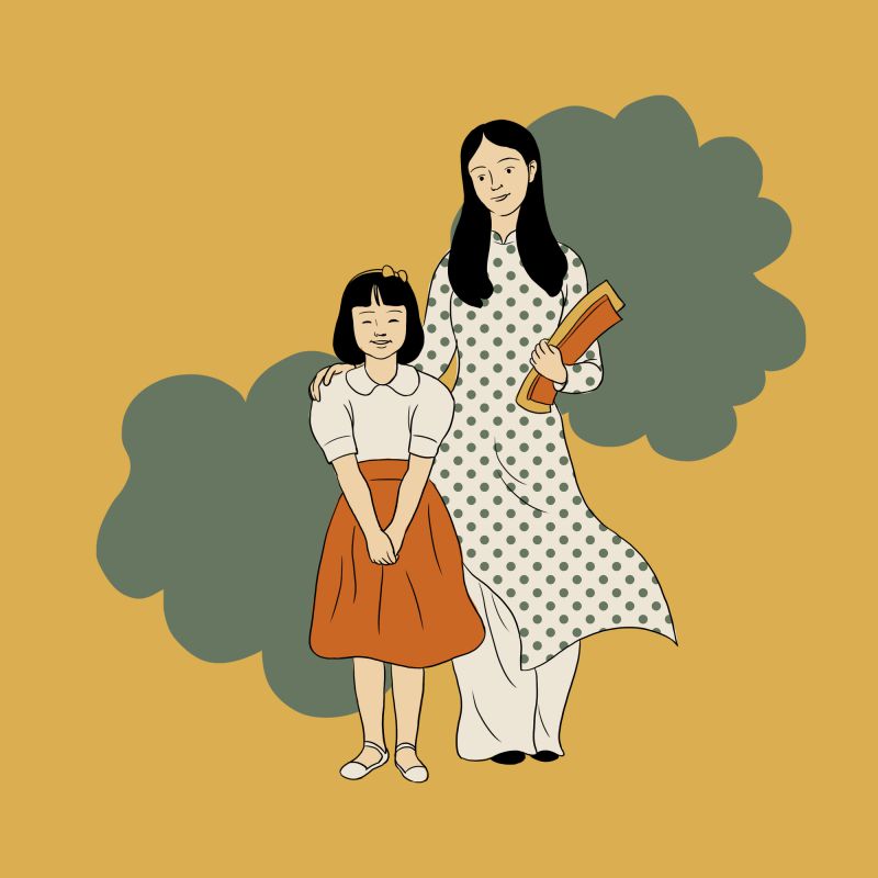 Những hình ảnh cô giáo chibi mặc áo dài - Hình số 7