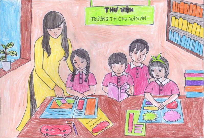 Những hình ảnh cô giáo chibi mặc áo dài - Hình số 5