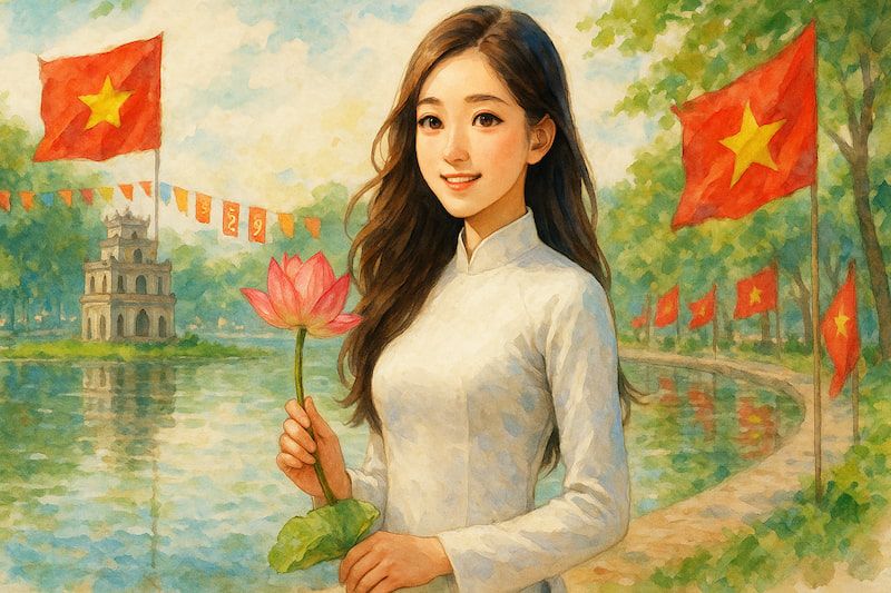 Những hình ảnh cô giáo chibi mặc áo dài - Hình số 6