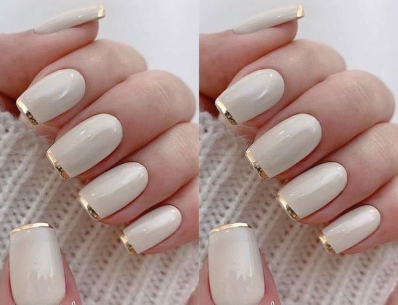 Những mẫu nail trắng sữa - Hình số 10