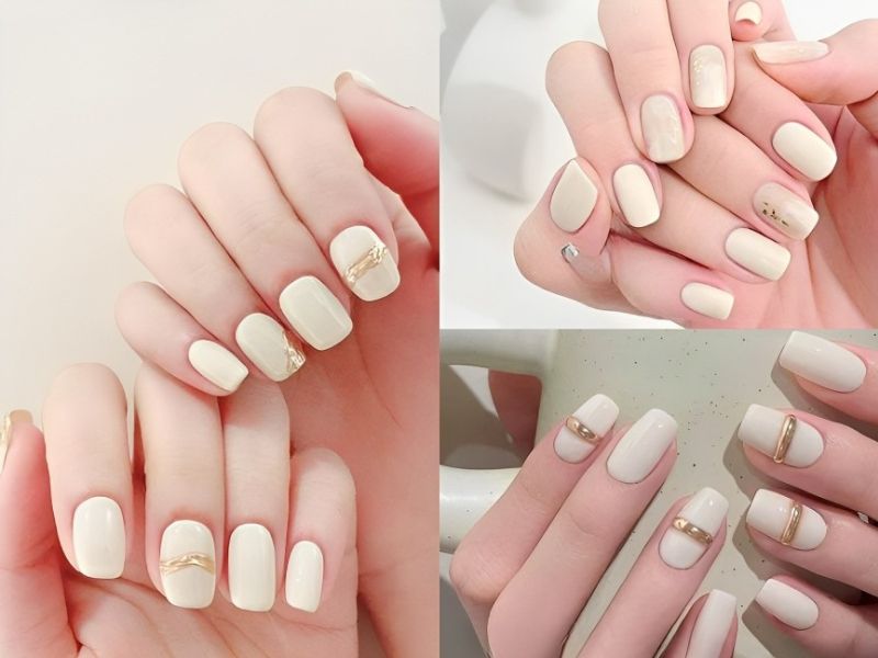 Những mẫu nail trắng sữa - Hình số 3