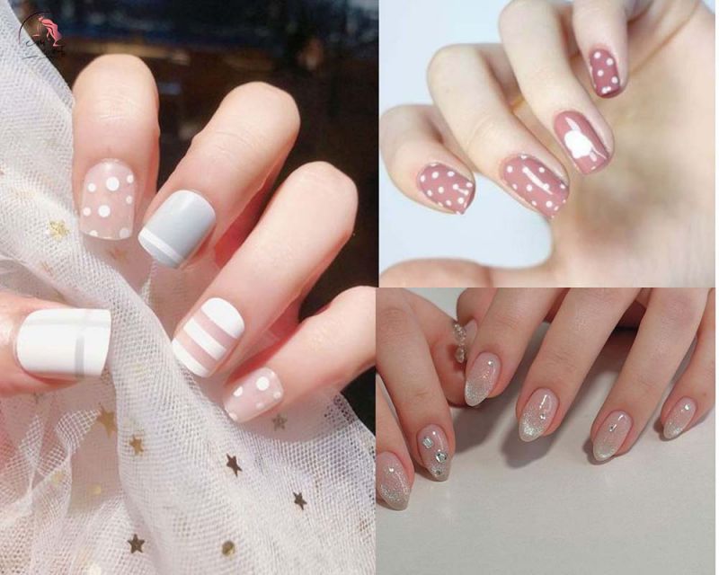 Những mẫu nail trắng vuông - Hình số 6