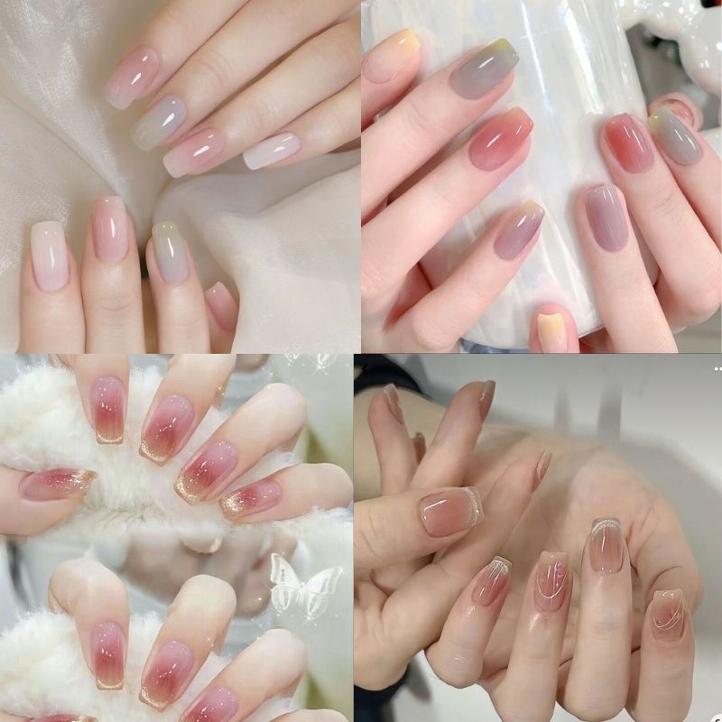 Những mẫu nail ngắn vuông - Hình số 5